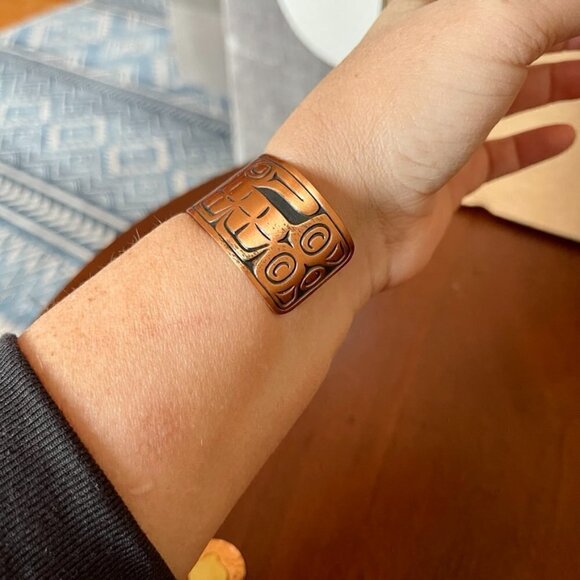 Vintage Bell Trading Co. Indian Jewelry Copper Bracelet - Picture 2 of 6